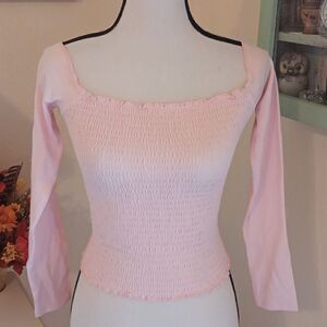 Hollister Elastic Shirred Top